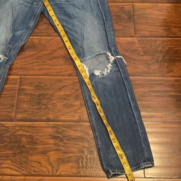 Rag & Bone Distressed Blue Denim Ripped Boyfriend Jeans Casual Contemporary - Picture 5 of 14